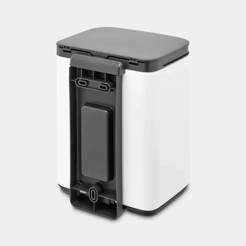 Brabantia Bo Abfalleimer 4 L rechteckig Stahl Schwarz Weiß