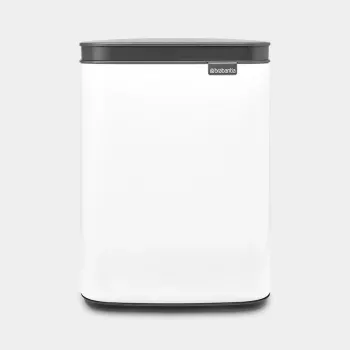 Brabantia Bo Abfalleimer 4 L rechteckig Stahl Schwarz Weiß
