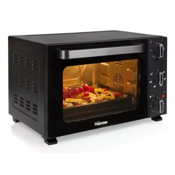 Kompakter Tischbackofen Tristar OV-3627 — 27 L, 1500 W, schwarz, Drehregler