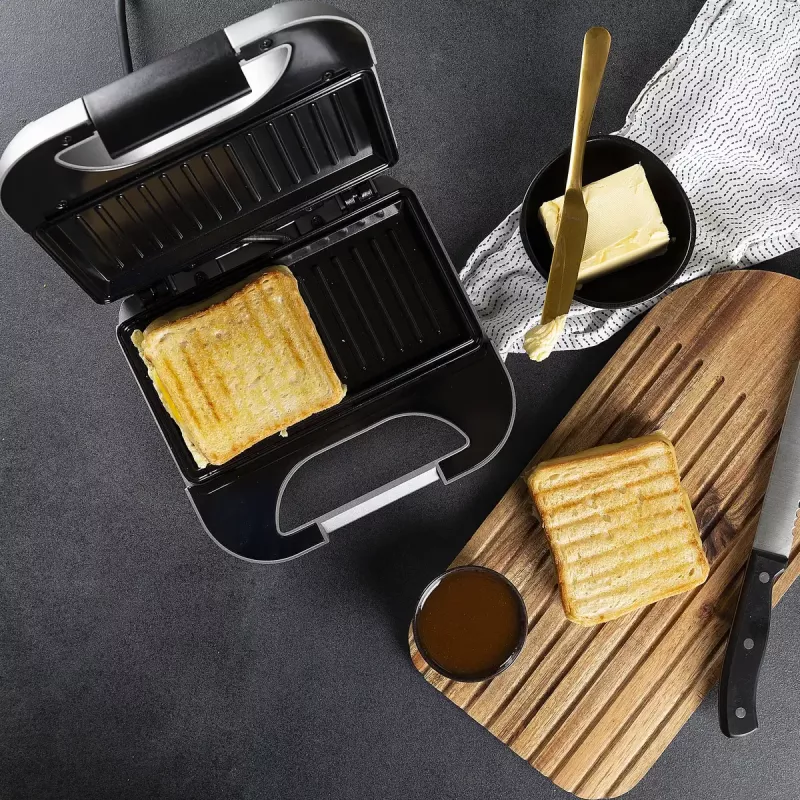 Sandwichmaker Princess 01.127003.01.001 750 W Schwarz Silber
