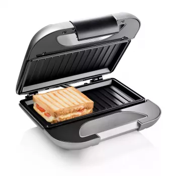 Sandwichmaker Princess 01.127003.01.001 750 W Schwarz Silber