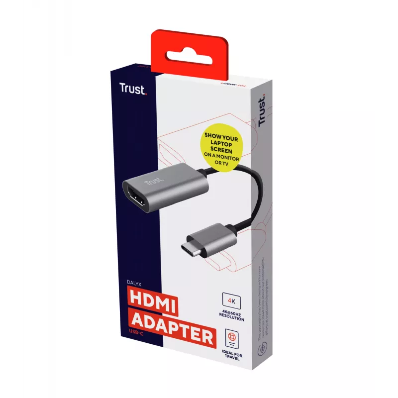 Trust Dalyx USB-Grafikadapter Grau