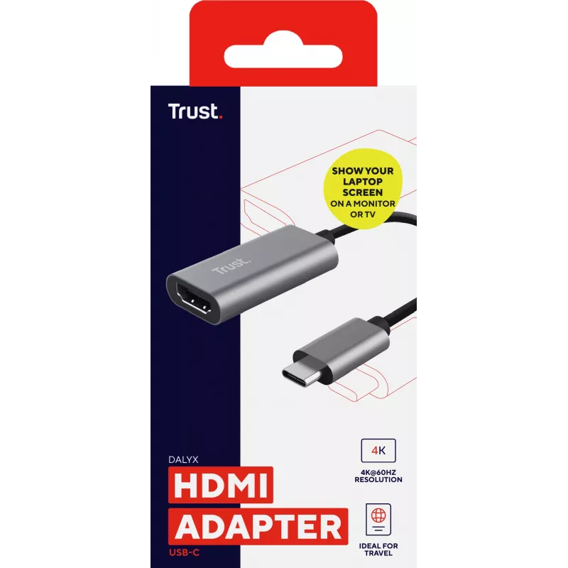 Trust Dalyx USB-Grafikadapter Grau