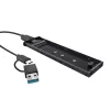 SSD-Gehäuse TRUST 25806 Schwarz für M.2, Einzellaufwerk, bis zu 4 TB, USB Type-C 10 Gbit/s (USB 3.2 Gen 2)