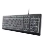 Kabelgebundene Full-Size-Tastatur TRUST Primo Illuminated USB QWERTZ Deutsch, 104 Tasten, schwarz, 1,8 m Kabel
