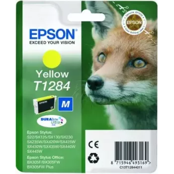 Epson Fox Einzelpackung Gelb T1284 DURABrite Ultra Tinte