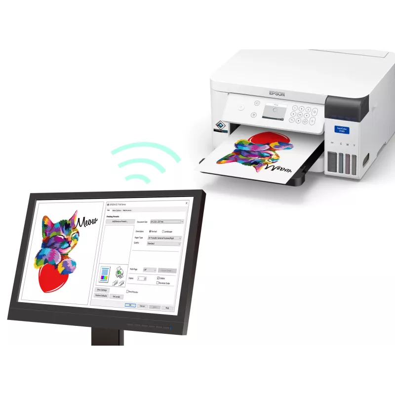 Epson SureColor SC‑F100 Großformatdrucker WLAN Tintenstrahl Farbe 600 x 1200 DPI A4 (210 x 297 mm) Ethernet LAN