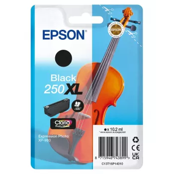 Epson 250XLViolin Claria Photo HD hohe (XL) Reichweite Schwarz Original Tintenpatrone, 1 Stk., 10.2 ml