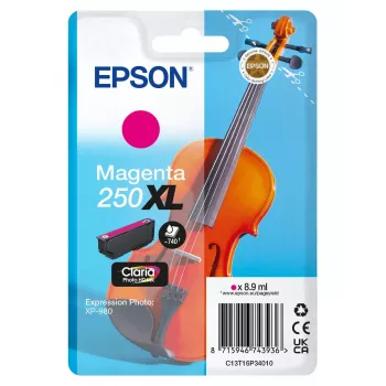 Epson 250XL Violin Claria Photo HD hohe (XL) Reichweite Magenta Original Tintenpatrone, 1 Stk., 8.9 ml