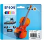 Epson 250XL Violin Claria Photo HD Tintenpatrone 6 Stück Original High (XL) Yield Schwarz, Cyan, HellCyan, HellMagenta, Magenta, Gelb