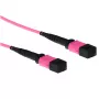 ACT 15 Meter Multimode 50/125 OM4 Polarity B Glasfaser-Patchkabel mit MTP-Buchsen