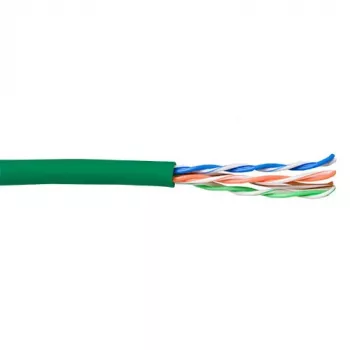 Patchkabel ACT CAT5E U/UTP Litze Grün 100 m