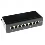 Aufputz-geschirmter 8-Port CAT5E-Patchpanel-Kasten ACT FA5001, 173×44×109 mm