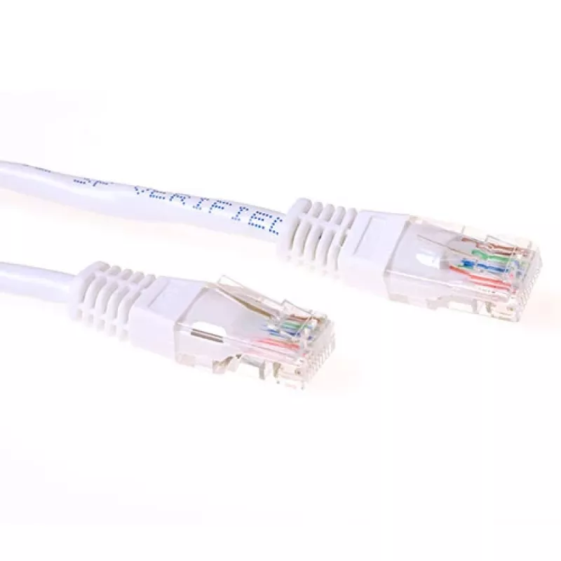ACT Weiß 3 Meter U/UTP CAT6 Patchkabel mit RJ45-Steckern