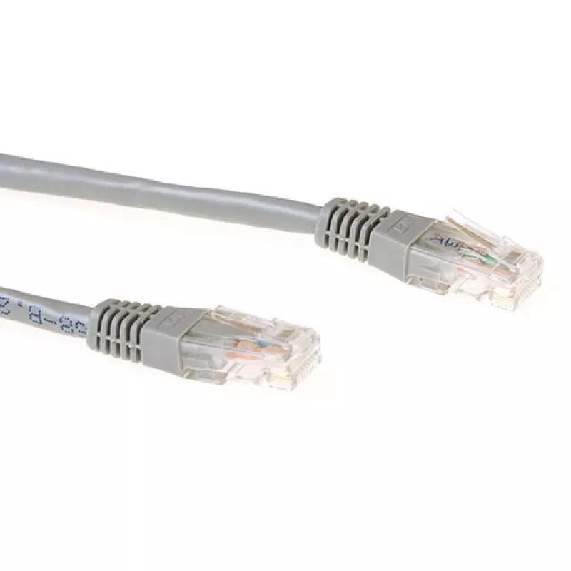 ACT Grau 2 Meter LSZH U/UTP CAT6A Patchkabel mit RJ45-Steckern