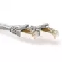ACT Grau 2 Meter LSZH S/FTP CAT6A Patchkabel rastnasenfrei mit RJ45-Steckern