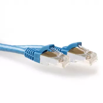 ACT Blau 1 Meter LSZH SFTP CAT6A Patchkabel rastnasenschutz mit RJ45-Steckern