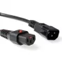 ACT Powercord C13 IEC Lock - C14 schwarz 1,5 m, PC1003