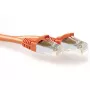 ACT Orange 20,00 Meter SFTP CAT6A Patchkabel, rastnasenfrei, mit RJ45-Steckern