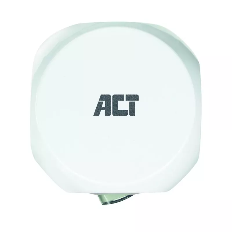 Stromverteilereinheit ACT AC2430 — 3× Typ-F-Wechselstromsteckdosen, 230 V, 16 A, 1,5 m Kabel, weiß
