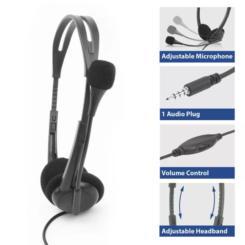 ACT Headset mit 3,5-mm-Audiobuchse