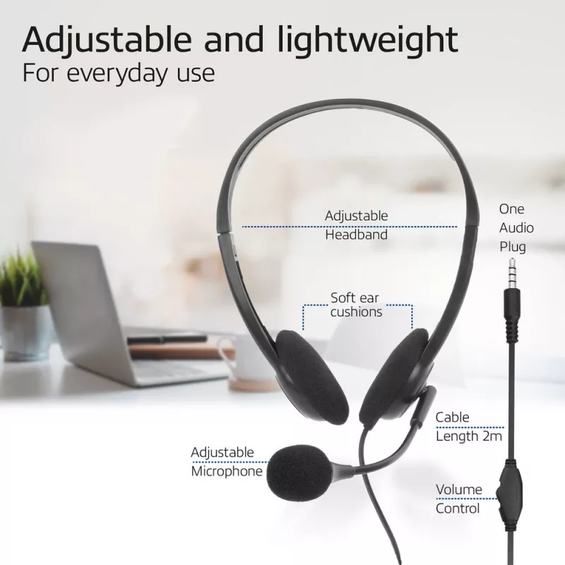 ACT Headset mit 3,5-mm-Audiobuchse