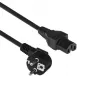 ACT Netzkabel CEE 7/7 Stecker (gewinkelt) - C15 schwarz 2 m