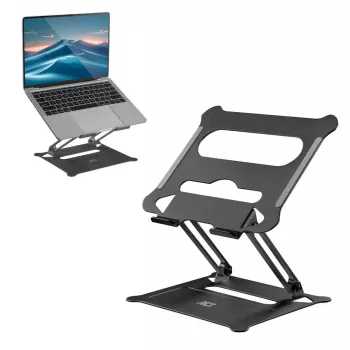 Laptopständer ACT AC8140 Aluminium stufenlose Höhenverstellung Schwarz