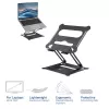 Laptopständer ACT AC8140 Aluminium stufenlose Höhenverstellung Schwarz