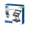 Laptopständer ACT AC8140 Aluminium stufenlose Höhenverstellung Schwarz