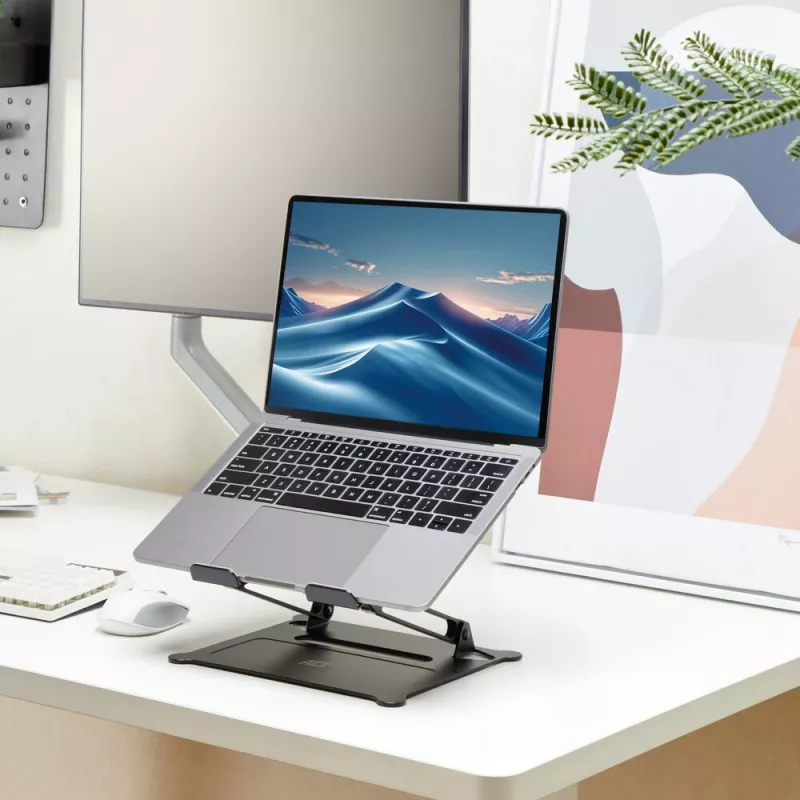 Laptopständer ACT AC8140 Aluminium stufenlose Höhenverstellung Schwarz