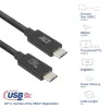ACT USB4 20Gbps 240W USB Type-C Kabel 2m Schwarz USB-IF zertifiziert