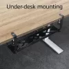 Untertisch ausziehbarer Kabelmanagementschale ACT 43–72 cm Klemmhalterung, Stahl, 728×130×190 mm, 5 kg