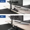 Untertisch ausziehbarer Kabelmanagementschale ACT 43–72 cm Klemmhalterung, Stahl, 728×130×190 mm, 5 kg