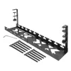 Untertisch ausziehbarer Kabelmanagementschale ACT 43–72 cm Klemmhalterung, Stahl, 728×130×190 mm, 5 kg