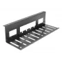 Untertisch-Kabelmanagementwanne ACT 40 cm Stahl, gerade, 3 kg Tragfähigkeit (B400×T140×H100 mm)