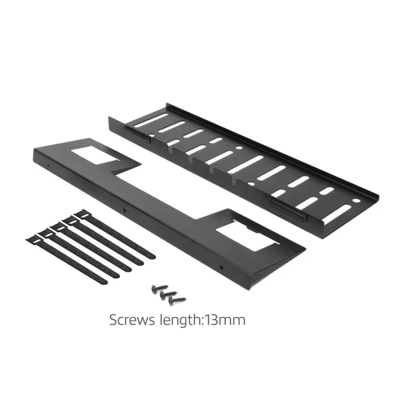 Untertisch-Kabelmanagementwanne ACT 40 cm Stahl, gerade, 3 kg Tragfähigkeit (B400×T140×H100 mm)