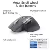 ACT AC5147 kabellose Lasermaus — rechtshändig, RF + Bluetooth, 4800 DPI, 6 Tasten, grau