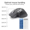 ACT AC5147 kabellose Lasermaus — rechtshändig, RF + Bluetooth, 4800 DPI, 6 Tasten, grau