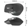 ACT AC5147 kabellose Lasermaus — rechtshändig, RF + Bluetooth, 4800 DPI, 6 Tasten, grau