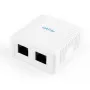 Netzwerk-Splitter Gembird NCAC-2U5E-01 Cat5e Buchsen weiß