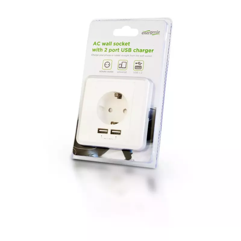 Steckdose 2 x USB EnerGenie EG-ACU2A2-01