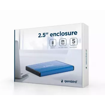 Festplattengehäuse Gembird EE2-U3S-3-DB Blau 2,5 Zoll