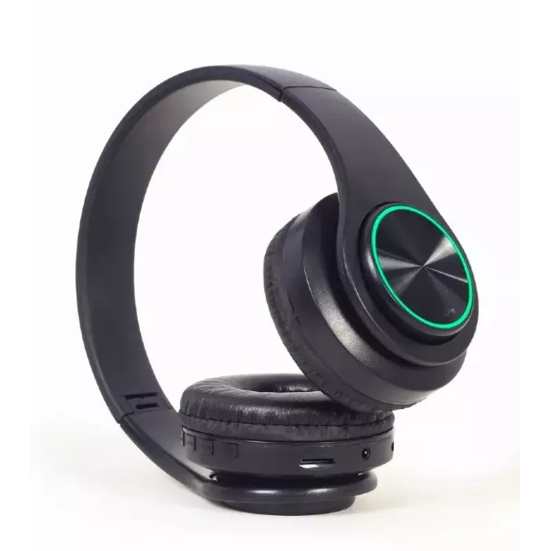 Kabelgebundenes & kabelloses Headset GEMBIRD BHP-LED-01, supra-aural, Kopfbügel, schwarz, 0,3 m Kabel, 150 g