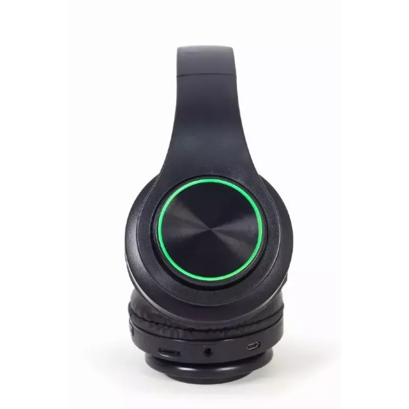 Kabelgebundenes & kabelloses Headset GEMBIRD BHP-LED-01, supra-aural, Kopfbügel, schwarz, 0,3 m Kabel, 150 g