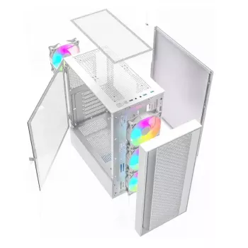 Computergehäuse Fornax 4000 ARGB, ATX, Weiß