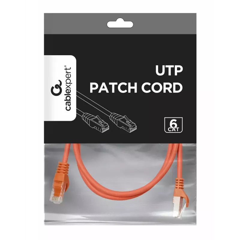 Netzwerkkabel Gembird PP6U-1.5M/R RJ-45 Cat6 1,5m Rot