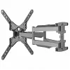 TV-Halterung Gembird WM-60ST-01 für 32–60 Zoll Fernseher, VESA 100x100–400x400, bis 36,4 kg, neigbar -2°–10°, Wandabstand 4,2–45,2 cm, schwarz