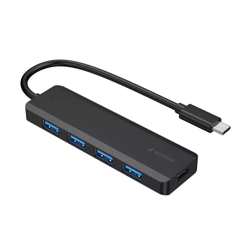 Gembird UHB-CM-U3P4P-01 USB-Hub 3.2 Gen 1 Typ-C Schwarz 4 Ports
