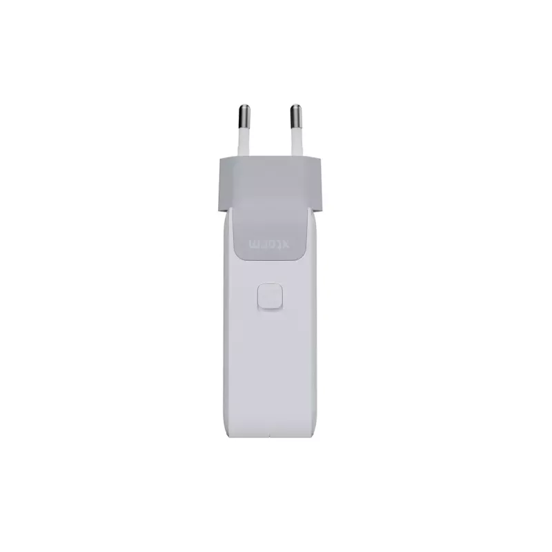Tragbarer 140W GaN-Reiselader Xtorm XVC2140 mit 3× USB-C-PD-Anschlüssen und 2 m USB-C-Kabel, weiß